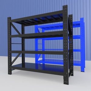 Estanterías Metálicas Reforzadas Industriales, <span class=keywords><strong>Estantes</strong></span> de Almacenamiento de Hierro Ligero para Almacenes y Talleres - Product Image 3
