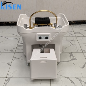 KISEN Table de lavage de cheveux portable sans plomberie pour salon de beauté, spa, barbier, avec fonction de fumigation pour thérapie capillaire - Product Image 3