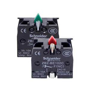 Contacto de Bloque de Contacto para Relé de Contactor de CA con Botón Pulsador Schneider Harmony XAC de 22mm, Modelos ZB2BE101C ZB2BE102C - Product Image 1