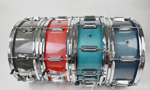 Instrumento de percusión 14 pulgadas Flashpoint Series Snare Drums Sandblasted Drum Skins Marching Drums OEM - Product Image 4