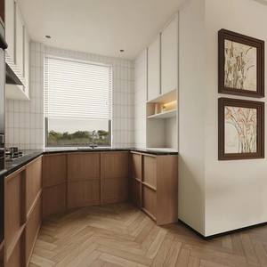 Custom moderno stile americano antico in legno massello di lusso luce armadio <span class=keywords><strong>cucina</strong></span> casa di alta qualità - Product Image 6