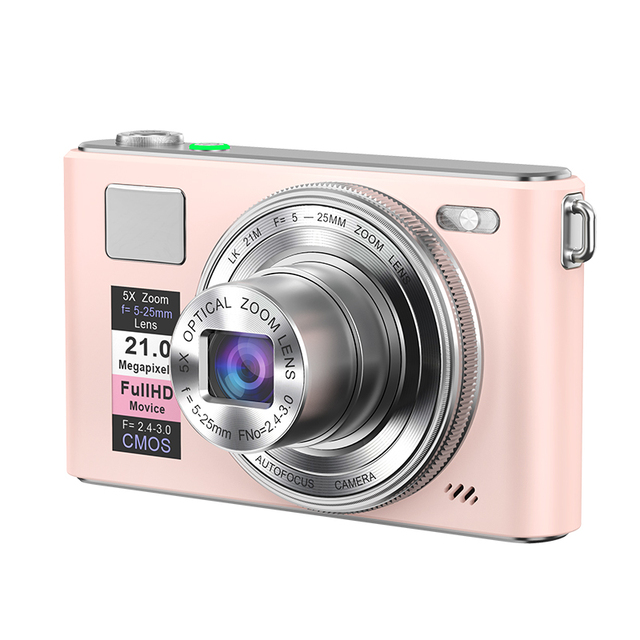 4K Digital Cameras for Photography 5X Optical Zoom Vlog Video Camera for YouTube 64MP Autofocus Compact Digital Camera