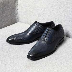 นักออกแบบแฟชั่น รองเท้าอ็อกซ์ฟอร์ดสั่งทำพิเศษ-รองเท้าหนังผู้ชายคุณภาพสูงแกะสลักด้วยมือ สำหรับธุรกิจและลำลองในฤดูใบไม้ร่วง เพิ่มความสูง - Product Image 4