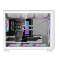 Nouvelle arrivée, boîtier d'ordinateur PC Matx Itx, châssis de bureau, boîtier de jeu pour CPU, prend en charge l'alimentation avant
