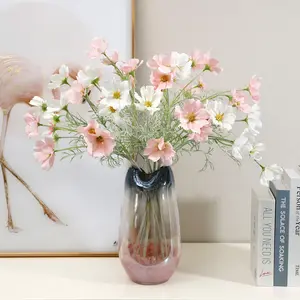 Decorative Centerpiece Daisy Chrysanthemum Fake Flowers For Wedding House Living Room Decoration Silk Home Decor Ideas Flowers