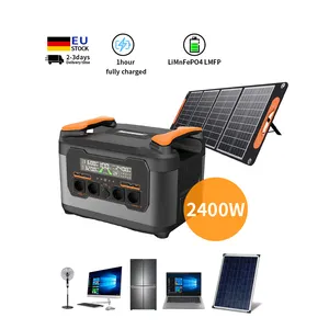 2400w Power Station Solar Energy System With Lifepo4 Battery Container