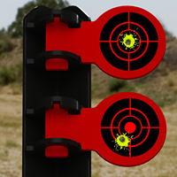 Senjata api tembak lengket 4in dapat disesuaikan Target latihan dampak Visual Aksesori benturan untuk latihan Target