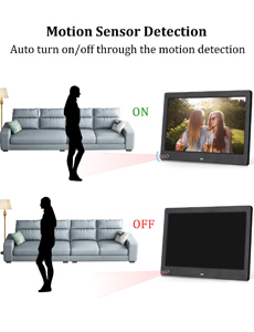 21.5 Inch Digital <b>Photo</b> <b>Frame</b>, <b>Large</b> Size IPS Screen Digital Picture <b>Frame</b> With Human Body Induction Video Music Playback - Product Image 3