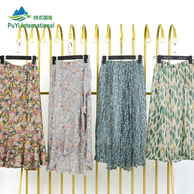 Лидер продаж в Индонезии, женская шифоновая шелковая юбка, используется в комплекте Одежды 45 кг, оптовая продажа одежды в Бангкоке