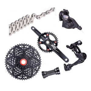 ZTTO <span class=keywords><strong>MTB</strong></span> الدراجة <span class=keywords><strong>1x9</strong></span> سرعة <span class=keywords><strong>Groupset</strong></span> شيفتر Derailleur 9 السرعة كاسيت 50T 46T 42T 40T 36T K7 Freewheel سلسلة واحدة Crankset BB - Product Image 1