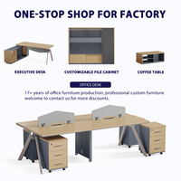 Panel PC Modular con Cajones, Pedestal de Almacenamiento con Cerradura, Muebles de Trabajo Ejecutivos, Escritorio de Oficina Moderno y de Lujo para Computadora y Estudio
