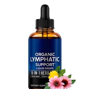 Gotas Orgánicas OEM para Drenaje Linfático, Gotas para Oídos, Apoyo Inmunológico para Adultos, Equinácea 60ml, Suplemento para Desintoxicación Linfática - Product Image 1