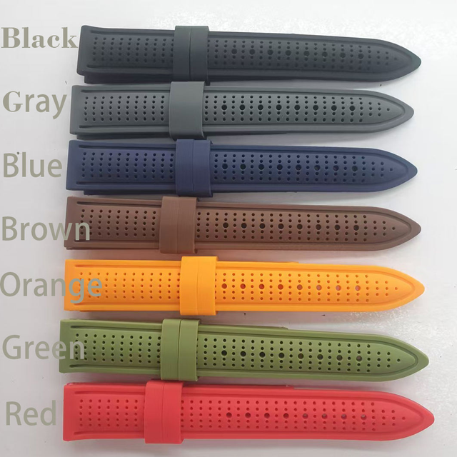 Fashion Waterproof Premium Classic Stitching Strong Replacement 18mm 20mm 22mm 24mm Diving Sport Smart Watch Strap Band for Man