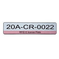 Placas de Matrícula Electrónicas Inalámbricas UHF Personalizadas, Placas de Matrícula Inteligentes de Plástico con Chips RFID Integrados