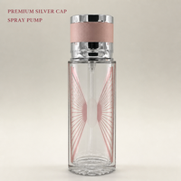 Flacon de parfum vide personnalisé en gros, 250 ml, noir mat, motif géométrique en relief, flacon atomiseur rechargeable avec capuchon métallique