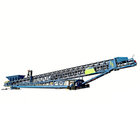 Chargeur de navires télescopique mobile avec système de suppression de la poussière pour le chargement de charbon, de céréales et de minerai de fer en port
