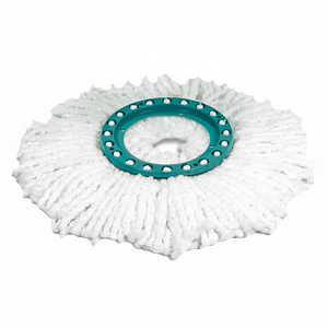 Leifheit Replacement <b>Mop</b> Head Clean <b>Twist</b> 6 Pack White Cotton Floor Cleaning - Product Image 2