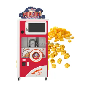 Máquina de venda automática de cinema de fast food para uso comercial, máquina de fazer pipoca, mais vendida