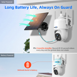 Solar <b>Security</b> Wifi Cctv <b>Camera</b> Outdoor Powered Battery Surveillance Wireless Energy Ptz <b>Ip</b> CQ1 Solar <b>Camera</b> Solar Cctv <b>Camera</b> W - Product Image 4