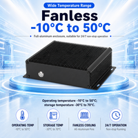 Komputer Industri Tanpa Kipas Port Paralel LPT Dual LAN Mini PC Intel J1900 N100 I3 I5 I7 IP65 VGA COM RS232 OEM