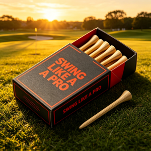 Paquete de Tees de Golf Personalizados para Interiores, Decorativos, de Colores, Negros, de Almidón de Maíz, Bambú, Cuero, Champán, Rosa, Simulador S - Product Image 1