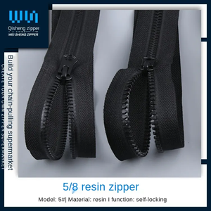 텐트 재킷 5 #8 # 맞춤형 지퍼 용 의류 부품 방수 지퍼 삼각형 치아 수지 지퍼 - Product Image 6