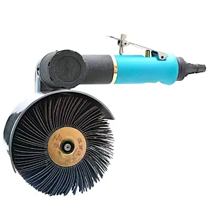 Làm Thế Nào Để Cát Bề Mặt Gỗ Cong? Khí Nén Góc Grip Flap Sander 120*60Mm Bánh Xe Mài Mòn Để Làm Mịn Bề Mặt Lõm