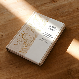 Cuaderno <span class=keywords><strong>de</strong></span> Tapa Dura con Hojas Doradas, Tela y Grabado en Relieve, con Encuadernación Cosida para Escribir - Product Image 5