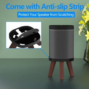 Support de bureau en bois pour <span class=keywords><strong>enceinte</strong></span> Sonos One, One SL, Play 1, support de table de bureau avec coussin antidérapant pour Sonos Sp - Product Image 5