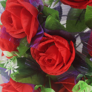 Ourson décoratif en soie avec 12 têtes, pot de roses artificielles, pour la maison, nouvel arrivage, bon marché, - Product Image 3