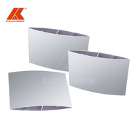Profilé en aluminium série 6000, revêtement en poudre, persienne en aluminium, profilé de persienne solaire en aluminium pour fenêtres, façades de bâtiments