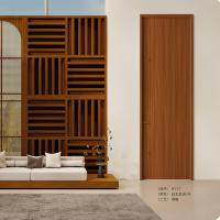 Porte intérieure simple et moderne en MDF, finition polymère sans laque ni peinture, avec écran en acier inoxydable, pour décoration de chambre SPAN