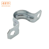Collier de serrage en acier galvanisé à deux trous pour tuyaux EMT, pour l'installation de conduites électriques