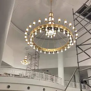 Hot Products Large Luxury Lobby Chandelier Mosque Islamic Chandelier