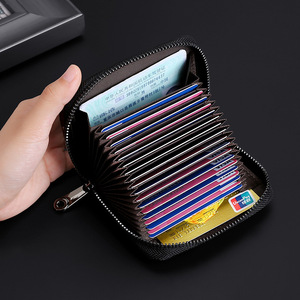 New Genuine Leather <b>Card</b> Holder Coin Purse Unisex Men's Multi-<b>Card</b> Slot Case Lady's <b>Card</b> <b>Wallet</b> Fashion Wholesale - Product Image 3