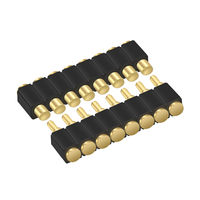 Conectores Pogo Pin Macho-Hembra de 8 Pines Chapados en Oro, Contacto para Aplicaciones USB
