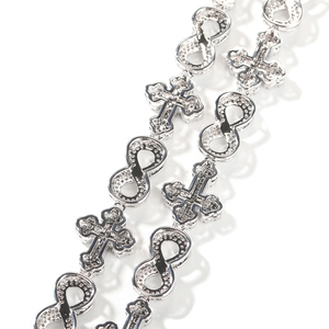 UWIN di alta qualità 5A ghiacciato fuori CZ Cross Charm infinita catena cubana artificiale donna uomini Infinity <span class=keywords><strong>collana</strong></span> gioielli - Product Image 5