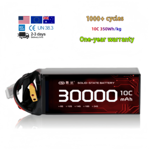 Paquete de Baterías de Iones de Litio NMC de Estado Sólido de 30000mAh al por Mayor, 350Wh/kg 10C para UAV, Dron de Potencia, Vehículo de Despegue y Aterrizaje Vertical de Ala Fija - Product Image 1