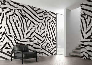 Murale Murale Géométrique Moderne Personnalisable en Terre Cuite à Motif Chevron pour Salon, Bureau, Espace Commercial – Durable - Product Image 2