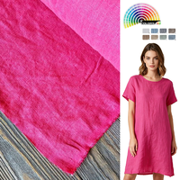 Tissu 100% Ramie Lavé au Sable, Absorbant la Transpiration, Respirant, Anti-Bactérien, Très Léger, pour Robe Chemise Fille, Matière Lin Lavé