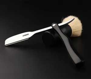 Straight Razors Single Beard Cutting Folding Knife Shaving Razor Men's Caring Straight Barber Razor in Stock