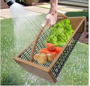 <span class=keywords><strong>Cesto</strong></span> da Raccolta Personalizzato per Giardino, in Legno Resistente, Ideale per Cucina, Picnic e Raccolta all'Aperto - Product Image 2