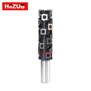 Hiizug CNC Spiral Flush Trim Router Bit 20mm Shank End Mill avec Inserts en carbure remplaçables pour le nettoyage du fond <span class=keywords><strong>de</strong></span> la coupe du bois - Product Image 4