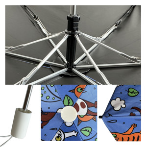 Paraguas Manual de Fibra de Vidrio de 3 Pliegues para Niños, Regalos Empresariales y Protección Contra la Lluvia - Product Image 6