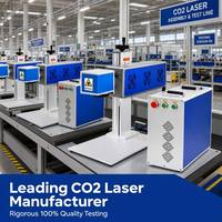 Nouvelle machine de marquage laser CO2 à refroidissement par air pour le gravure sur bois, cuir, acrylique, verre, surfaces, format DXF DWG BMP PLT DST, marqueur laser