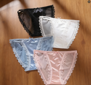 Nouvelles culottes <span class=keywords><strong>sexy</strong></span> pour adolescentes, ultra-fines, avec dentelle, respirantes, confortables pour la peau, taille basse, pour l'été - Product Image 1