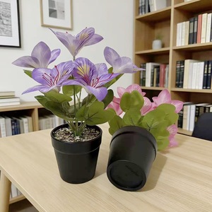 Planta Artificial de Magnolia Impresa en 3D Paulon, 26 cm de Altura, Decoración de Escritorio para Interiores, Vegetación Artificial - Product Image 3