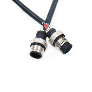 YZCONN Özelleştirilmiş Çok Satan 10 Pinli Kablo PVC/PUR Titreşim Sensörü Kablosu Su Geçirmez M12 Dişi Konnektör Kablosu - Product Image 4