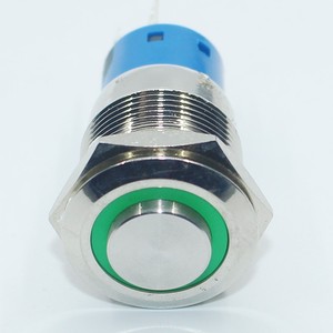 <span class=keywords><strong>12v</strong></span> כפתור הדחיפה רגעית כסף מתג 12 מ "מ מתכת קטנה עמיד למים IP65 רמה 1 שילוב עבור מכונית - Product Image 3