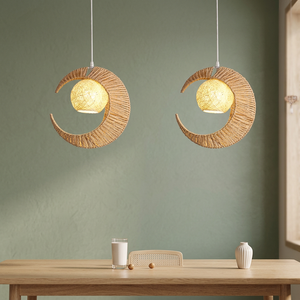 Lámpara de Techo Decorativa de Papel Trenzado con Baño de Oro Estilo Art Deco de Alta Calidad, Lámpara de Luna para Ambiente Cálido, Lámpara de Bar, Año Nuevo Chino - Product Image 3